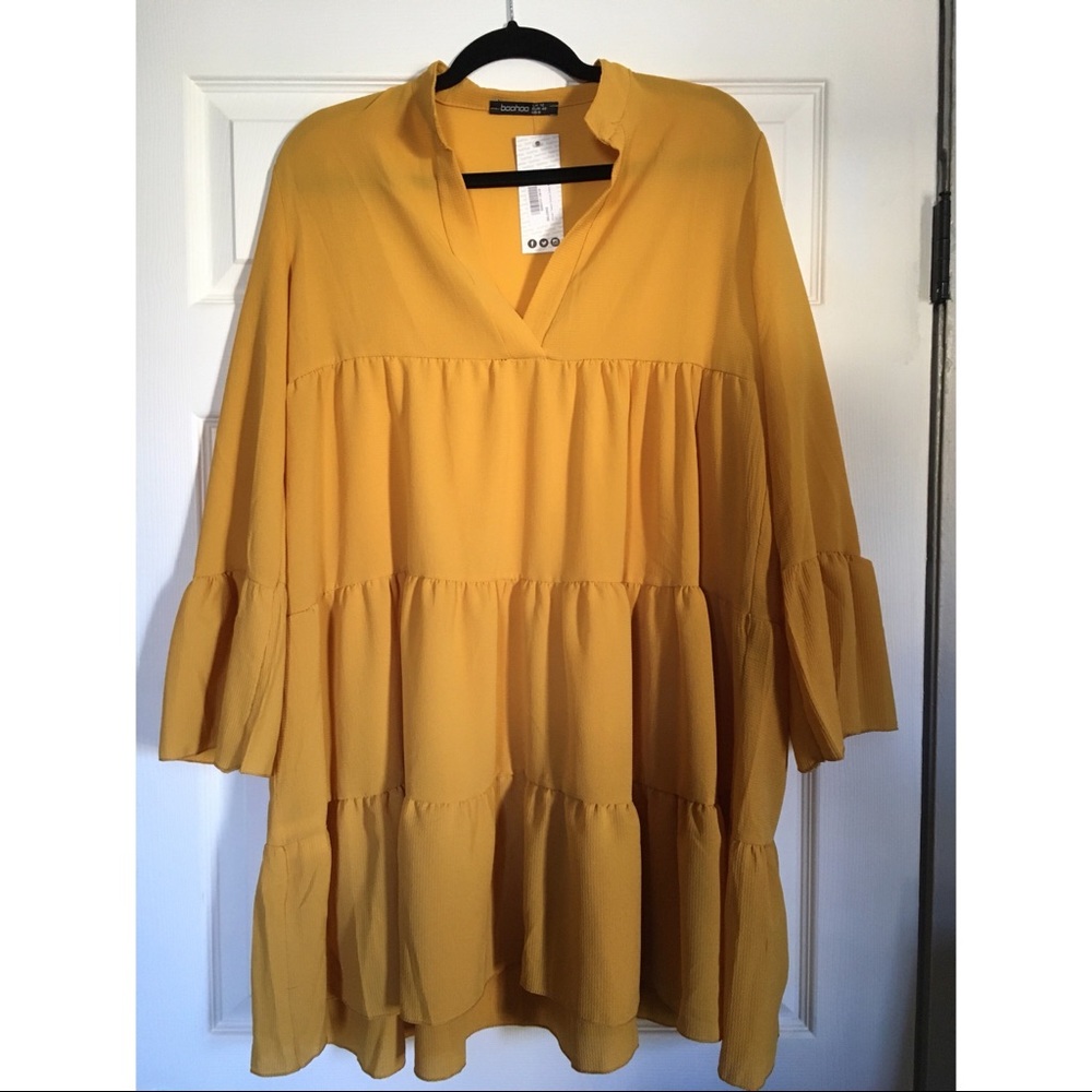 Woven Tiered Smock Dress